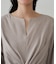 【Loungedress】ツイストVネックワンピース