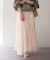 【Loungedress】シアープリーツスカート
