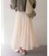 【Loungedress】シアープリーツスカート