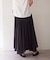 【Loungedress】シアープリーツスカート