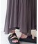 【Loungedress】シアープリーツスカート