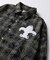 【WHO'S WHO gallery】スタッズ加工チェックシャツ