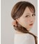 【Chico】ビジュー付きハートヘアクリップ