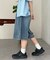 デニムイージーバギーパンツ