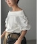 【CAPRICIEUX LE'MAGE】異素材パフオフショルＴ