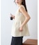 【CIAOPANIC TYPY】スポンディッシュWZIPペプラム配色ニットベスト