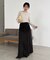 【CAPRICIEUX LE'MAGE】ラインギャザースカート