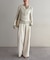【Loungedress】シアーリブヘンリーニット