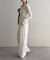 【Loungedress】シアーリブヘンリーニット
