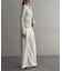 【Loungedress】シアーリブヘンリーニット