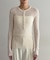 【Loungedress】シアーリブヘンリーニット