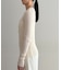 【Loungedress】シアーリブヘンリーニット