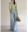 【Loungedress】シアーリブヘンリーニット