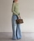 【Loungedress】シアーリブヘンリーニット