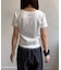 ヘンリーネックチャーム付きコンパクトTシャツ