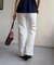 カラーデニムフレアパンツ