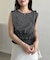 【CAPRICIEUX LE'MAGE】ボーダー裾ギャザーT