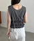 【CAPRICIEUX LE'MAGE】ボーダー裾ギャザーT