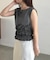 【CAPRICIEUX LE'MAGE】ボーダー裾ギャザーT