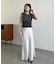 【CAPRICIEUX LE'MAGE】ボーダー裾ギャザーT