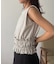 【CAPRICIEUX LE'MAGE】ボーダー裾ギャザーT