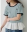 【Kastane】ボーダー刺繍TEE