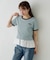 【Kastane】ボーダー刺繍TEE