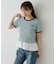 【Kastane】ボーダー刺繍TEE