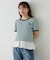 【Kastane】ボーダー刺繍TEE