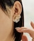【ear PAPILLONNER】透かしパールフラワーピアス