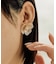 【ear PAPILLONNER】透かしパールフラワーピアス