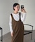 【CAPRICIEUX LE'MAGE】UネックIラインワンピース