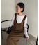 【CAPRICIEUX LE'MAGE】UネックIラインワンピース