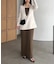 【CAPRICIEUX LE'MAGE】UネックIラインワンピース