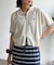 【U.S. POLO ASSN.】襟付きジップ半袖カーディガン