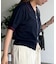 【U.S. POLO ASSN.】襟付きジップ半袖カーディガン