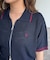 【U.S. POLO ASSN.】襟付きジップ半袖カーディガン