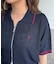【U.S. POLO ASSN.】襟付きジップ半袖カーディガン