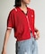 【U.S. POLO ASSN.】襟付きジップ半袖カーディガン