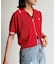 【U.S. POLO ASSN.】襟付きジップ半袖カーディガン
