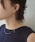 【SHENERY】スキニーチェーンピアス＜Silver925＞