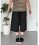ベルト付きバミューダパンツ