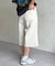 ベルト付きバミューダパンツ