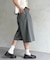 ベルト付きバミューダパンツ