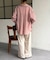バックタックセミシアーシャツ