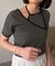 【CAPRICIEUX LE'MAGE】アシメレイヤードボーダーT