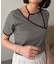 【CAPRICIEUX LE'MAGE】アシメレイヤードボーダーT