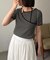 【CAPRICIEUX LE'MAGE】アシメレイヤードボーダーT