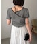 【CAPRICIEUX LE'MAGE】アシメレイヤードボーダーT