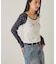 【WHO'S WHO gallery】ワッフルフラワーラグランロゴトップス